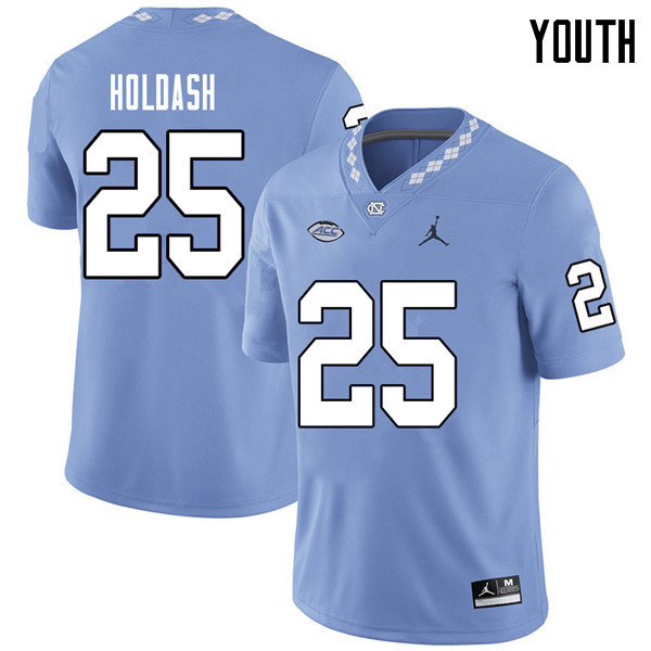 Jordan Brand Youth #25 Irv Holdash North Carolina Tar Heels College Football Jerseys Sale-Carolina B